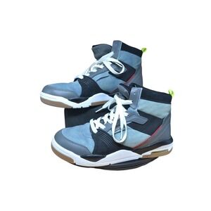 Zumba Air Soul High Top Dance Sneakers Women's US 9 Gray Black Neon Trim